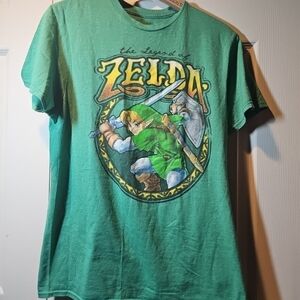 The Legend of Zelda Green Graphic T-Shirt